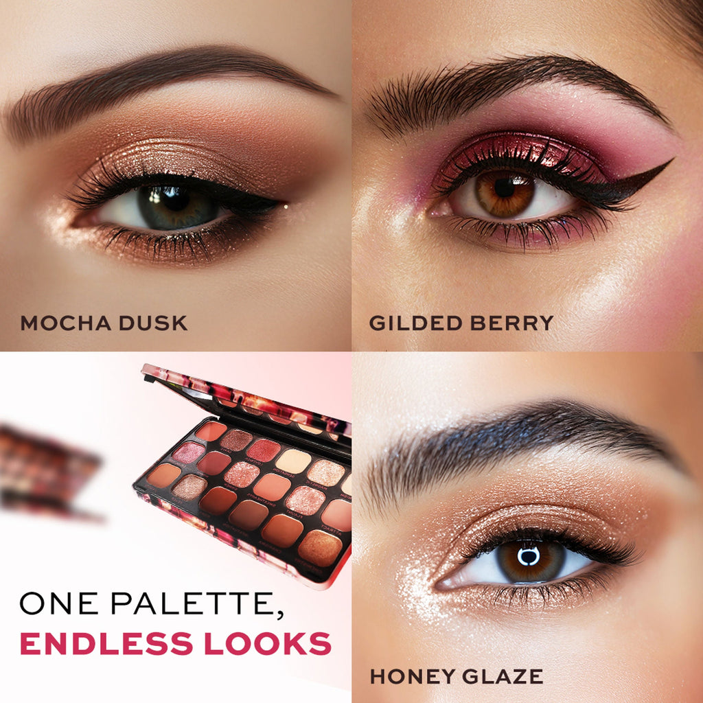 Makeup Revolution Forever Flawless Eyeshadow Palette-18 Smooth & Rich Shade - Allure - Distacart