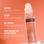 Revolution Relove Roll Baby Lip Oil Papaya - Papaya - Distacart