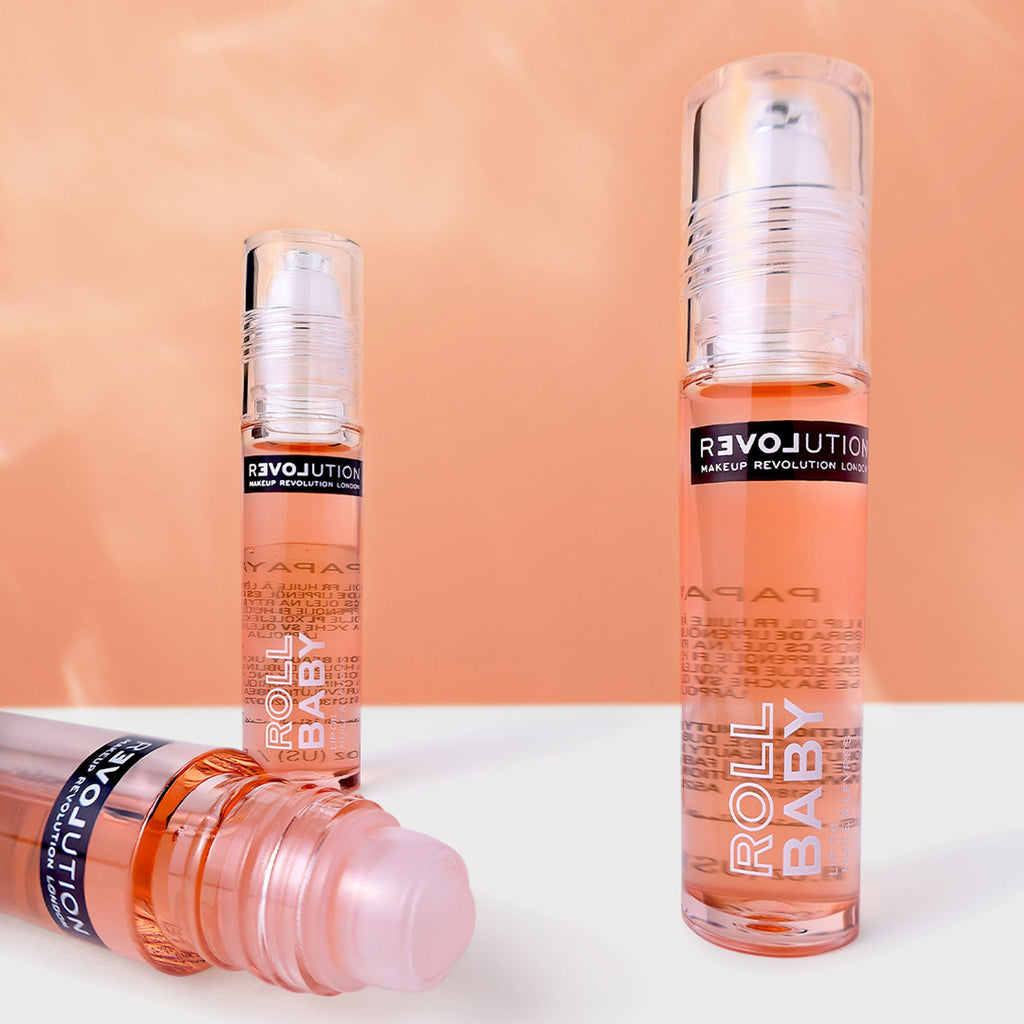 Revolution Relove Roll Baby Lip Oil Papaya - Papaya - Distacart