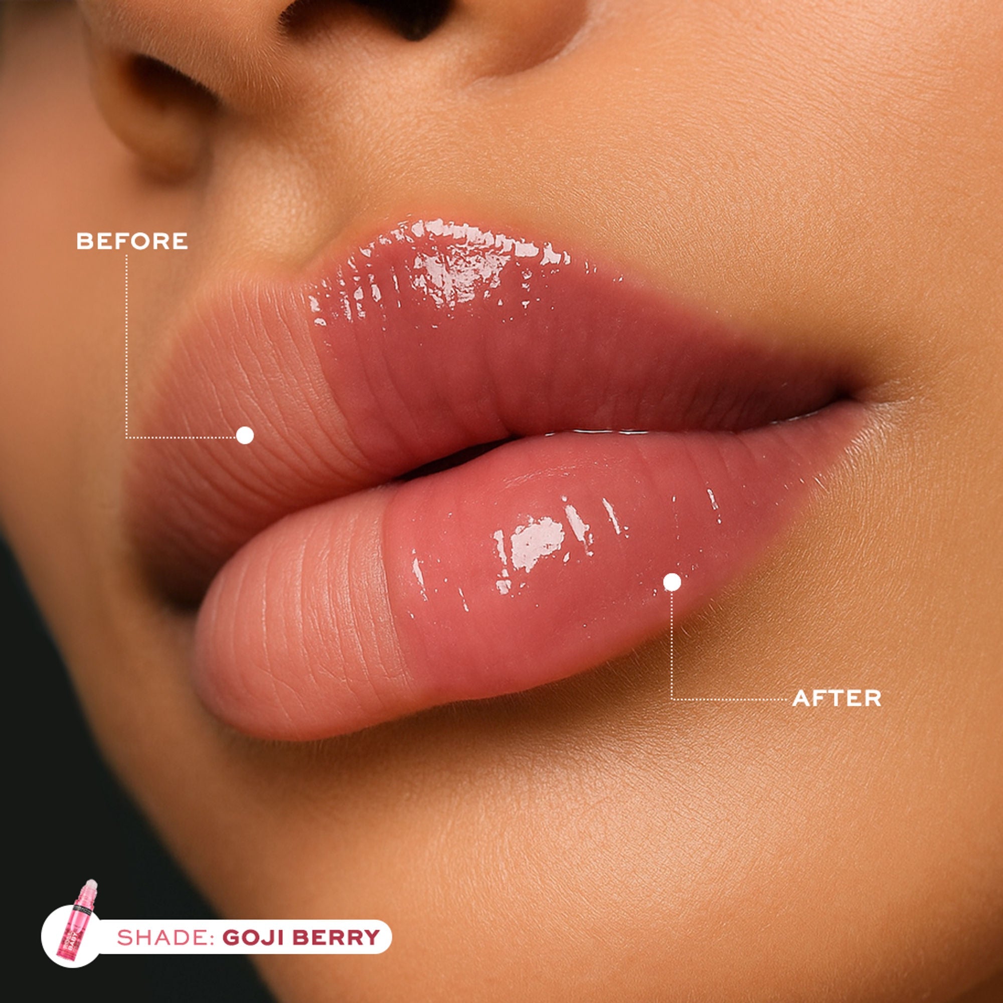 Revolution Relove Roll Baby Lip Oil Papaya - Goji Berry - Distacart