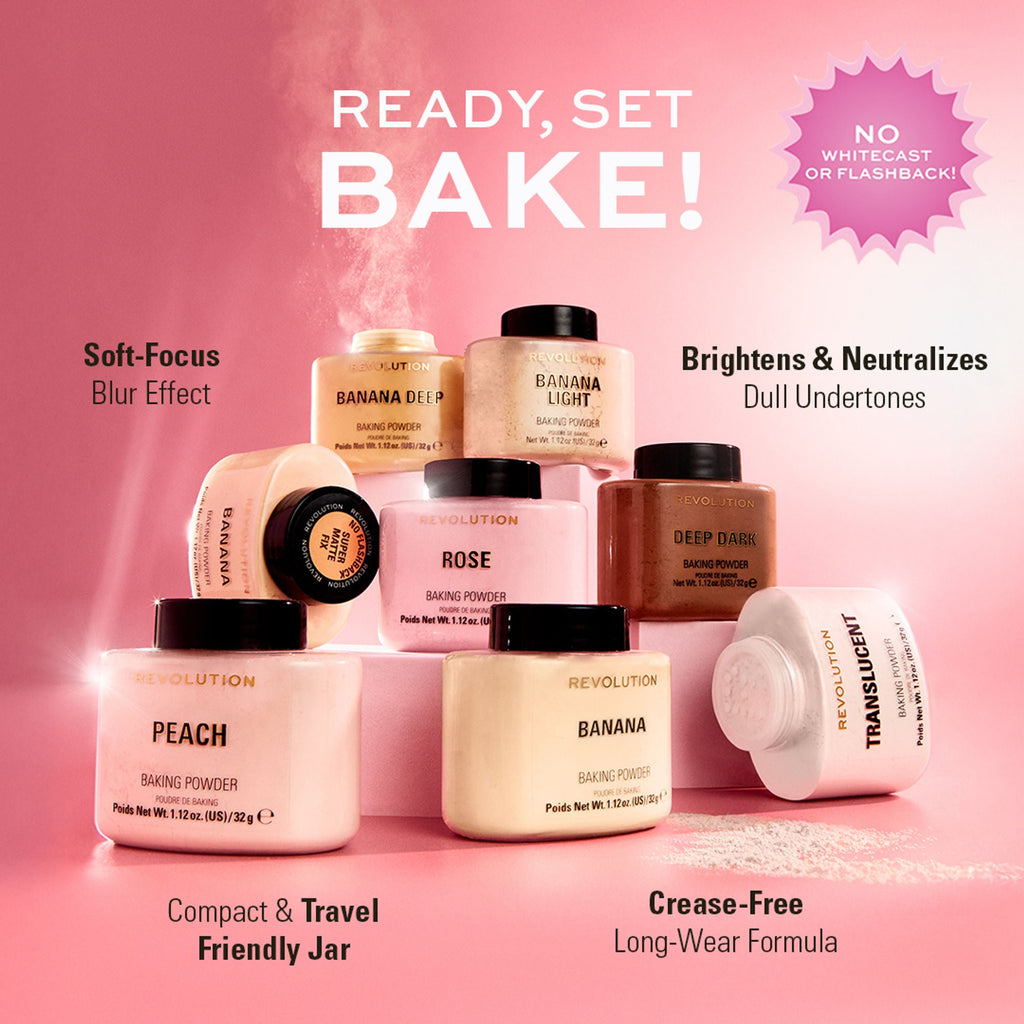 Makeup Revolution Loose Baking Powder - Translucent - Distacart