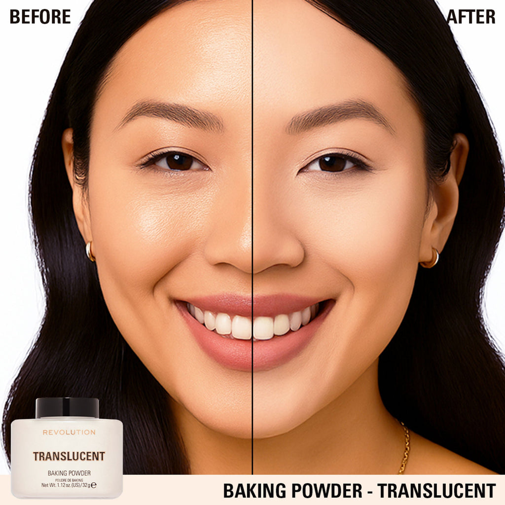 Makeup Revolution Loose Baking Powder - Translucent - Distacart