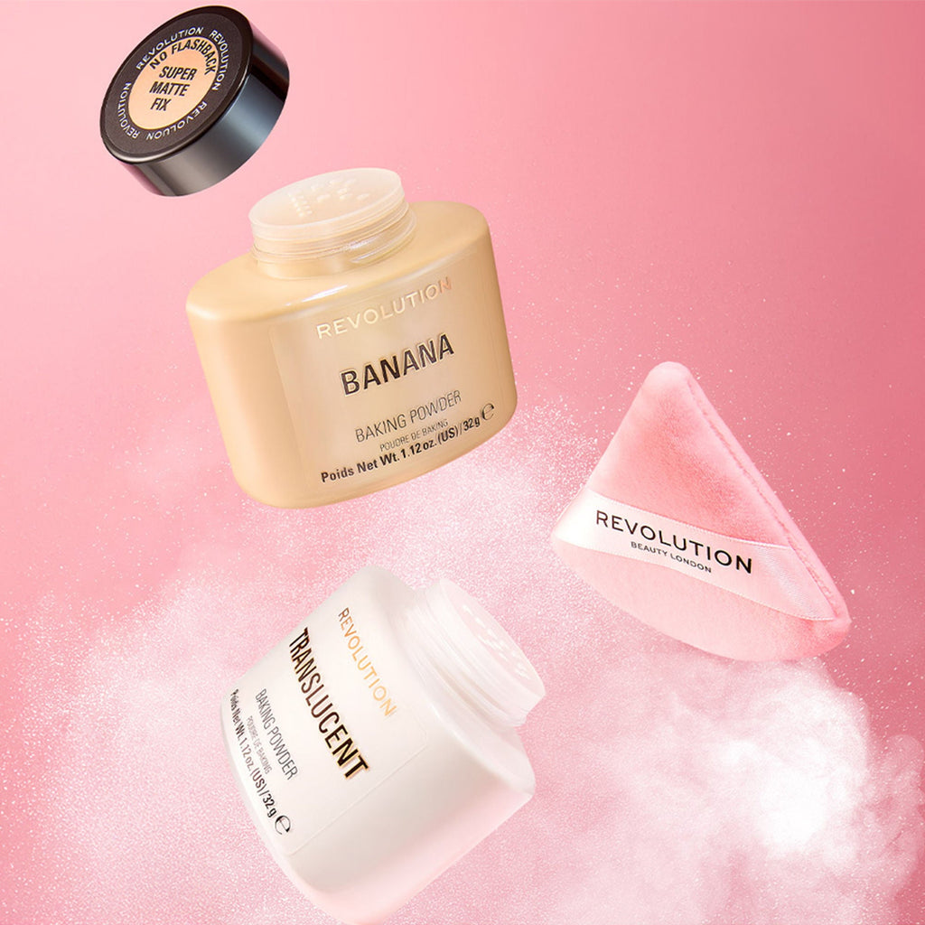 Makeup Revolution Loose Baking Powder - Translucent - Distacart