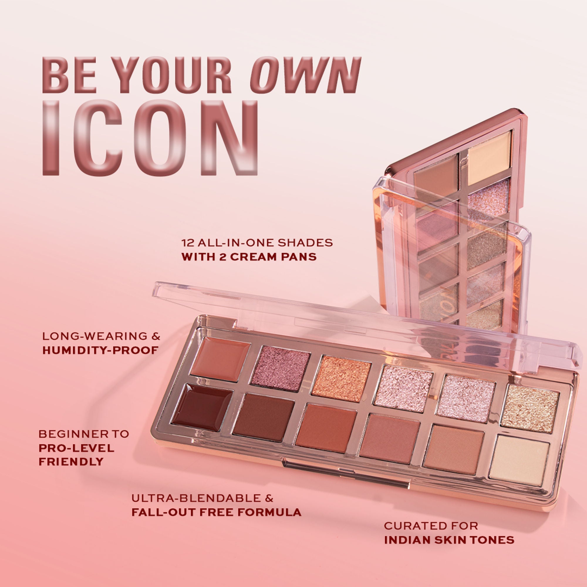 Makeup Revolution Eyeshadow Palette - True Icon Bronze - Distacart