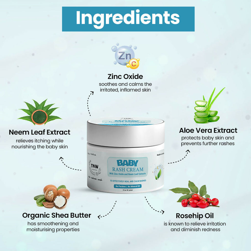 The Natural Wash Diaper Rash Cream for Babies