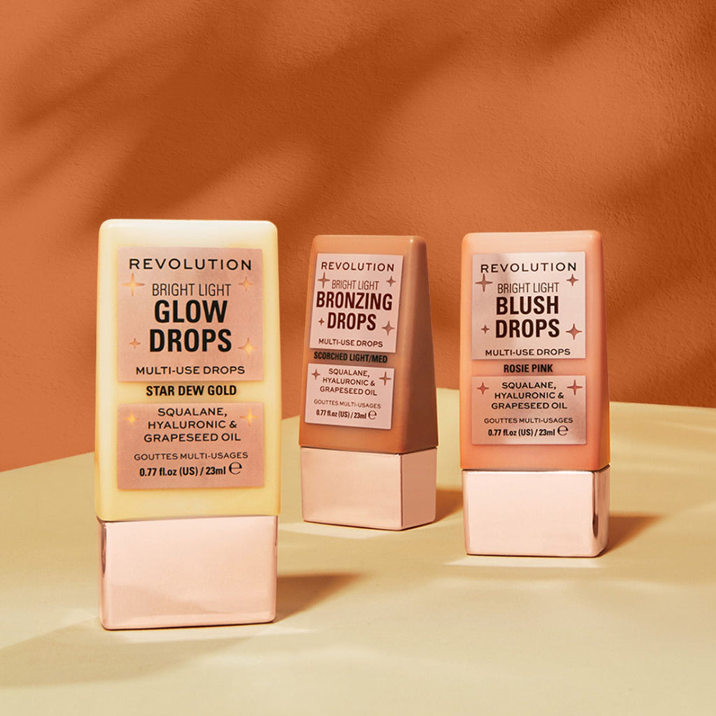 Makeup Revolution Bright Light Bronzing Drops Bronze Scorched - Distacart