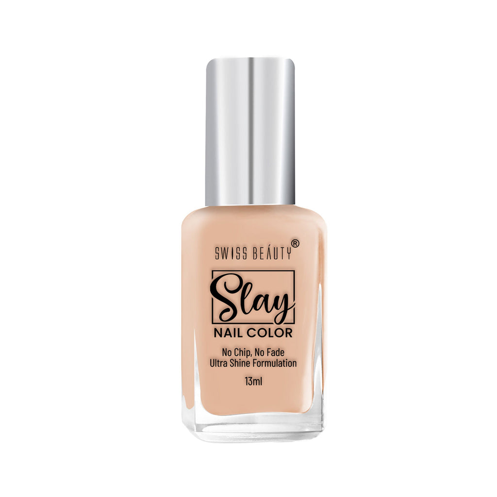 Swiss Beauty Slay Nail Color With Ultra Shine Formulation - 61 Ultra Cream - Distacart