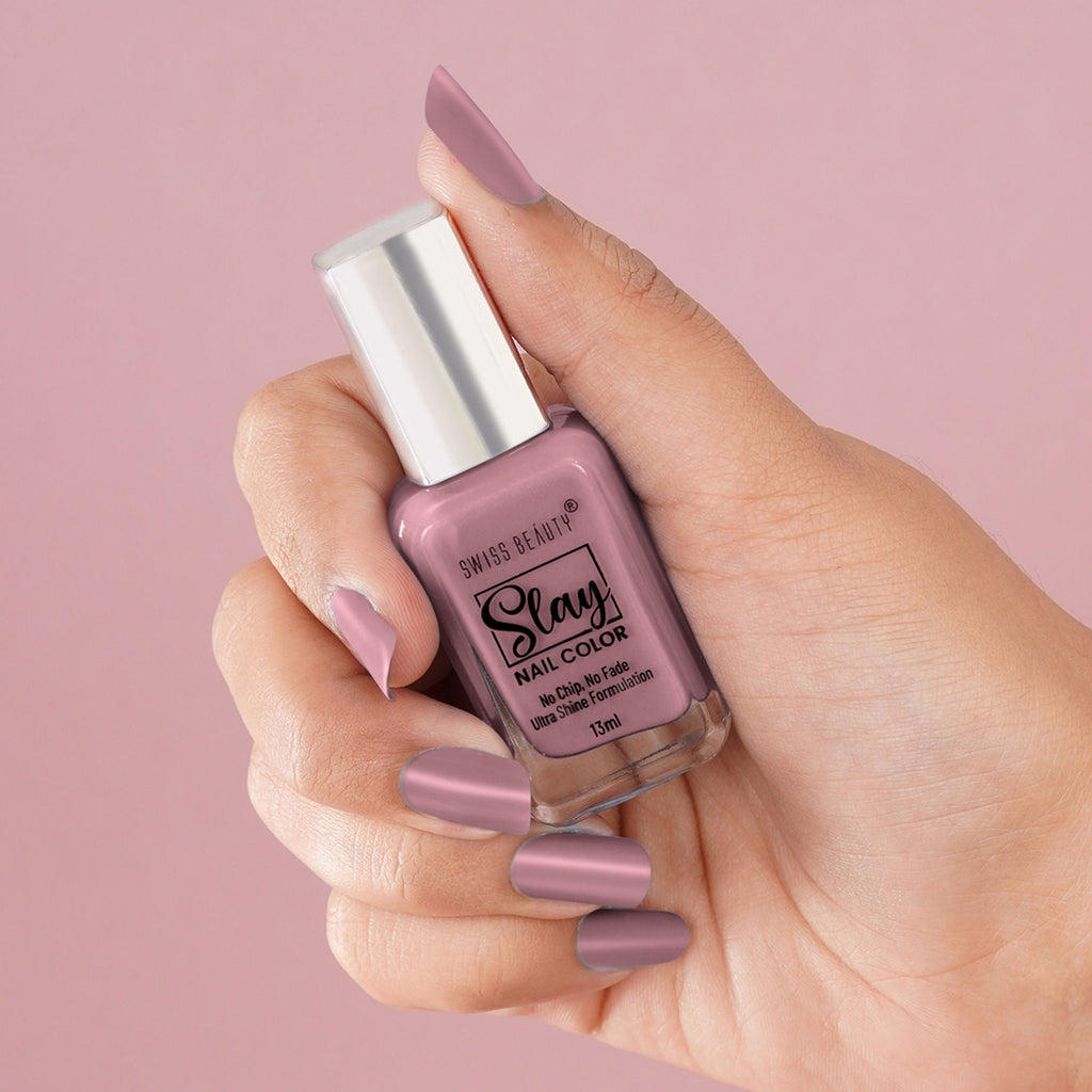 Swiss Beauty Slay Nail Color With Ultra Shine Formulation - 64 Lavender Love - Distacart