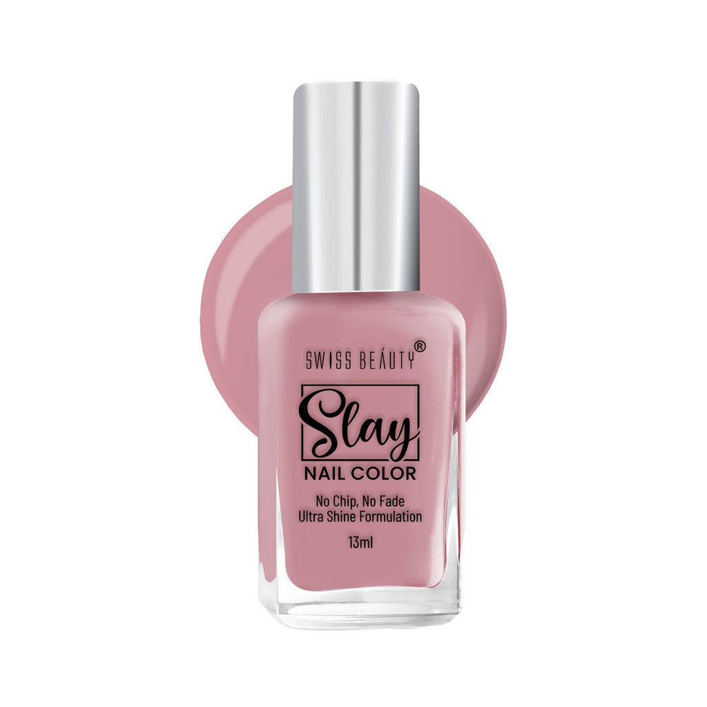 Swiss Beauty Slay Nail Color With Ultra Shine Formulation - 64 Lavender Love