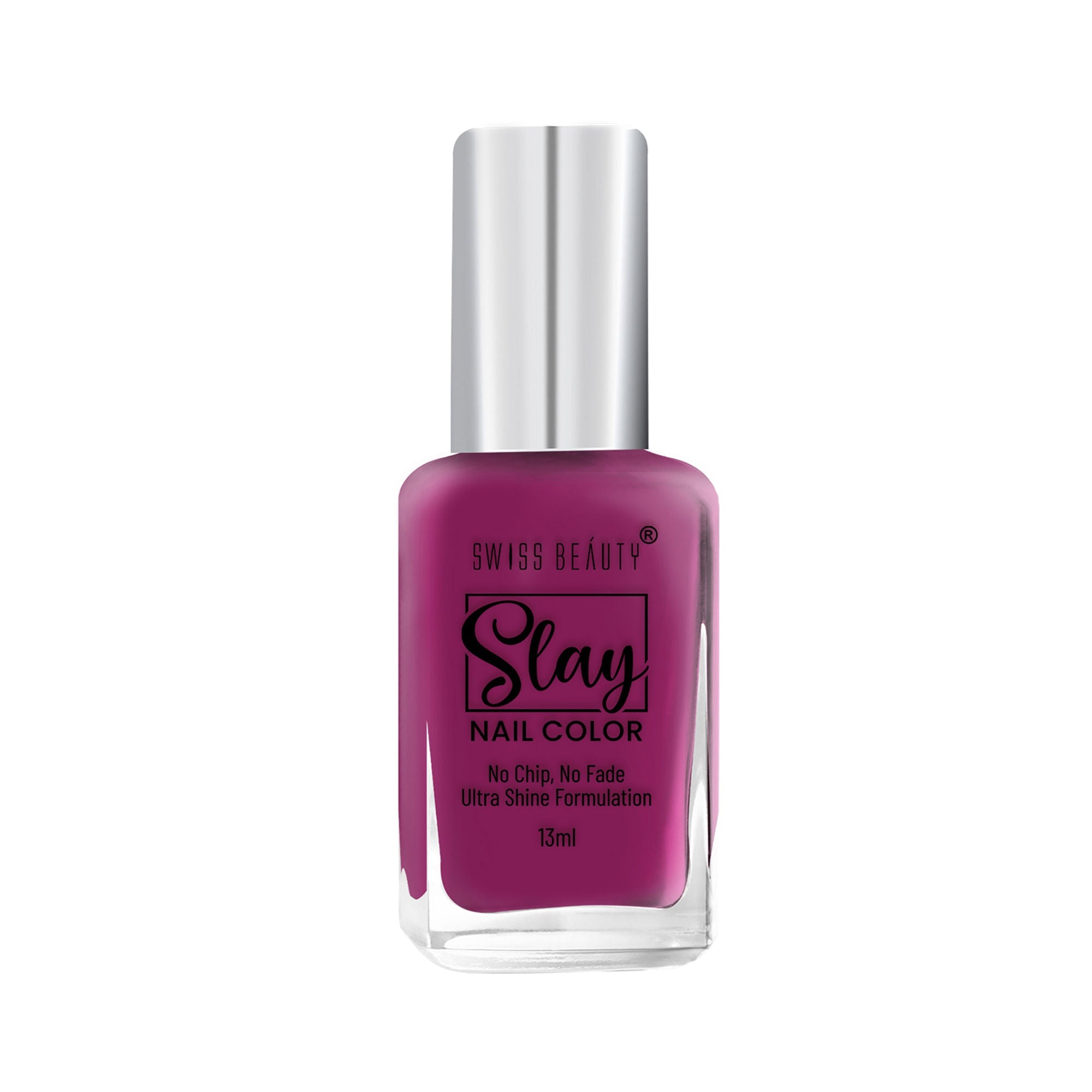 Swiss Beauty Slay Nail Color With Ultra Shine Formulation - 70 Violet - Distacart