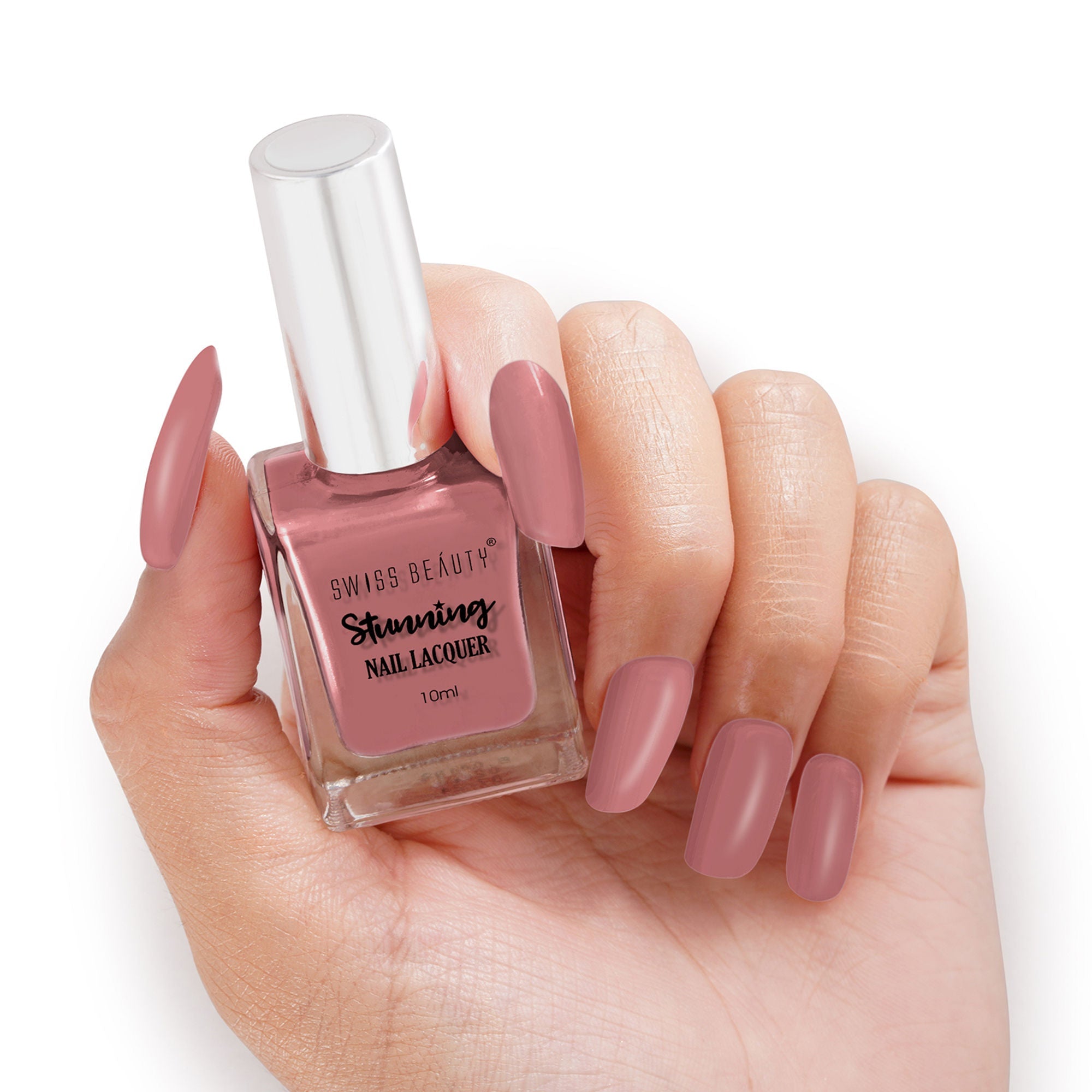 Swiss Beauty Stunning Nail Lacquer - 75 Barefoot Mauve - Distacart
