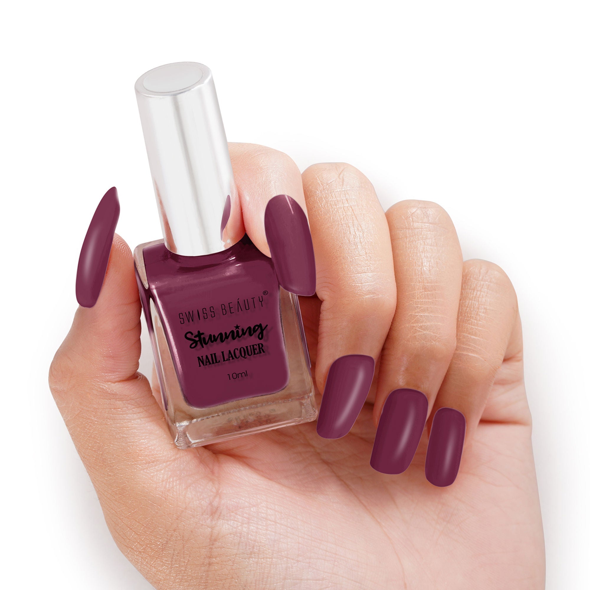 Swiss Beauty Stunning Nail Lacquer - 82 Winery - Distacart