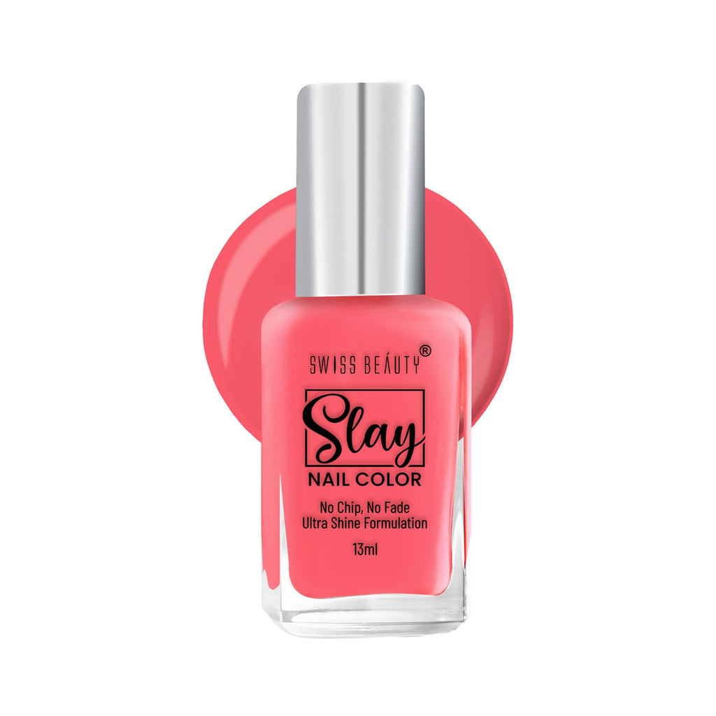 Swiss Beauty Slay Nail Color With Ultra Shine Formulation - 75 Princess Pink
