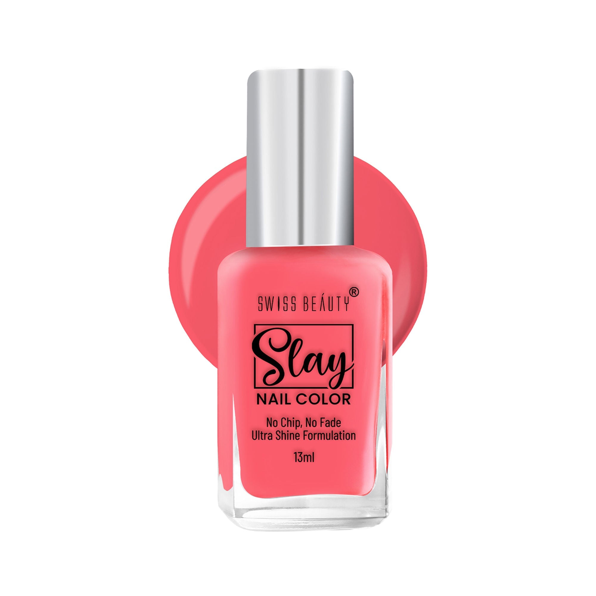 Swiss Beauty Slay Nail Color With Ultra Shine Formulation - 75 Princess Pink