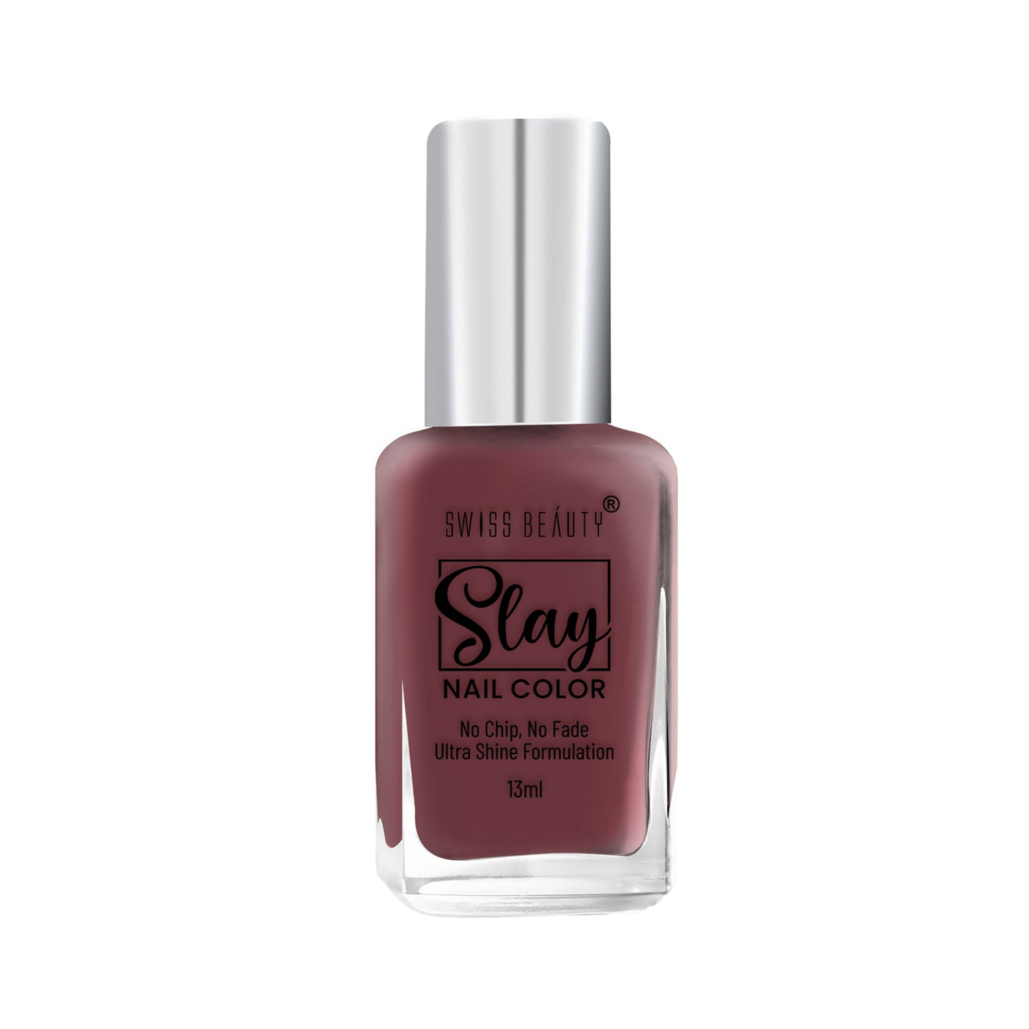 Swiss Beauty Slay Nail Color With Ultra Shine Formulation - 85 Burnt Brown - Distacart