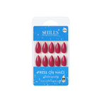 shills professional reusable press on nails almond spn634