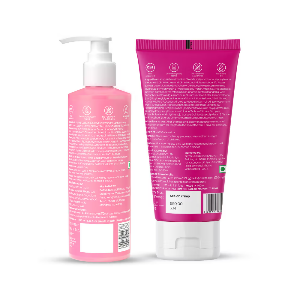 PLIX The Plant Fix Hibiscus Bond Repair Advanced Shampoo + Conditioner