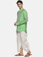 Sethukrishna Men Green Kurta with Dhoti Pants - Distacart