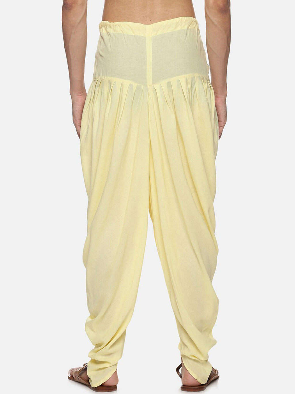 Sethukrishna Men Yellow Solid Dhoti Pant - Distacart