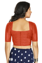 Aastha Fashion Women's Orange Art Silk Designer Traditional Readymade Blouse