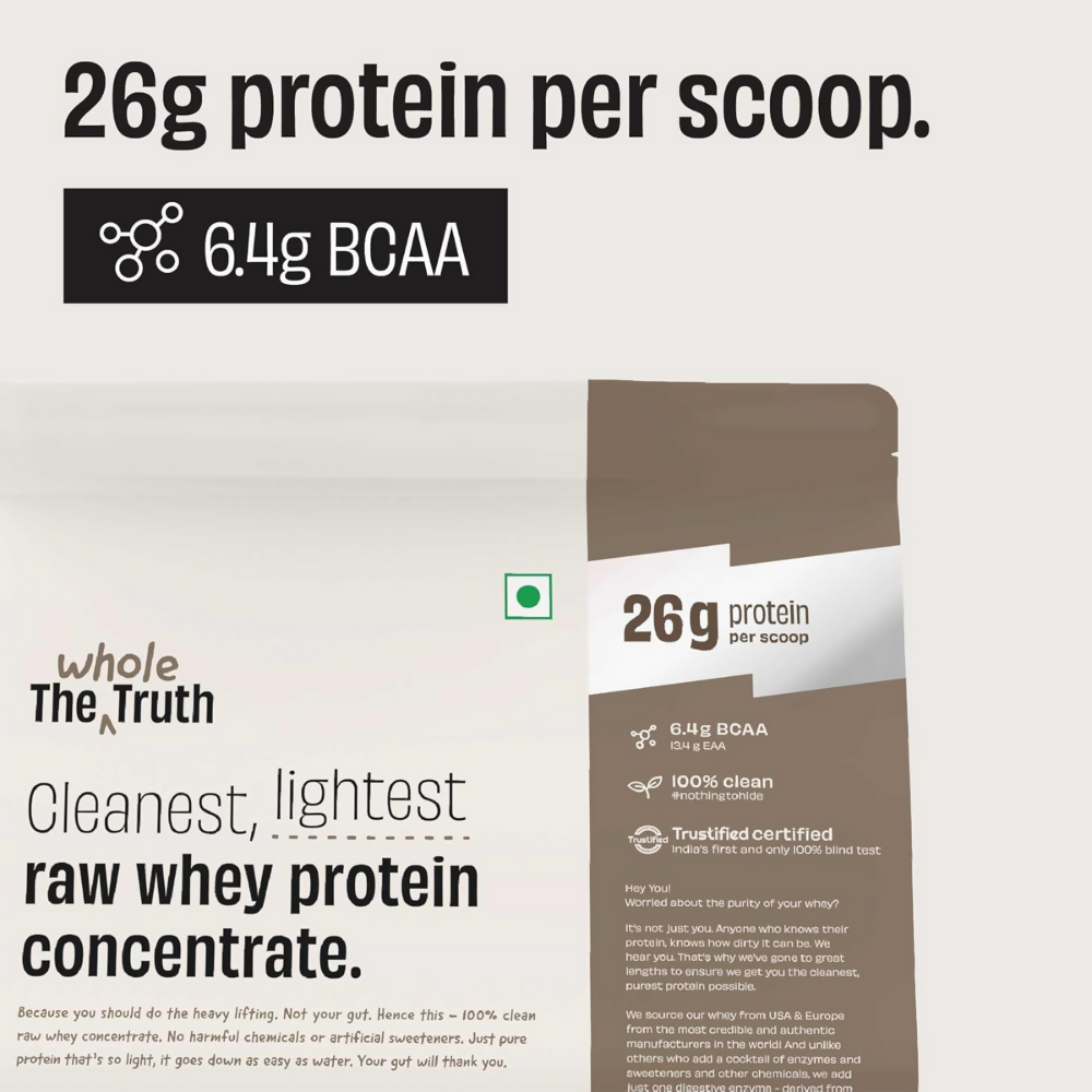 The Whole Truth Whey Protein Concentrate Unflavoured - Distacart