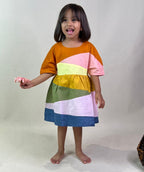 ArthLife Multi-Color Block Dress