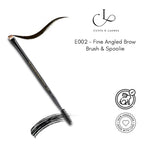 CUFFS N LASHES Fine Angled Brow Brush & Spoolie - E002
