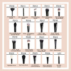 CUFFS N LASHES Fine Angled Brow Brush & Spoolie - E002 - Distacart
