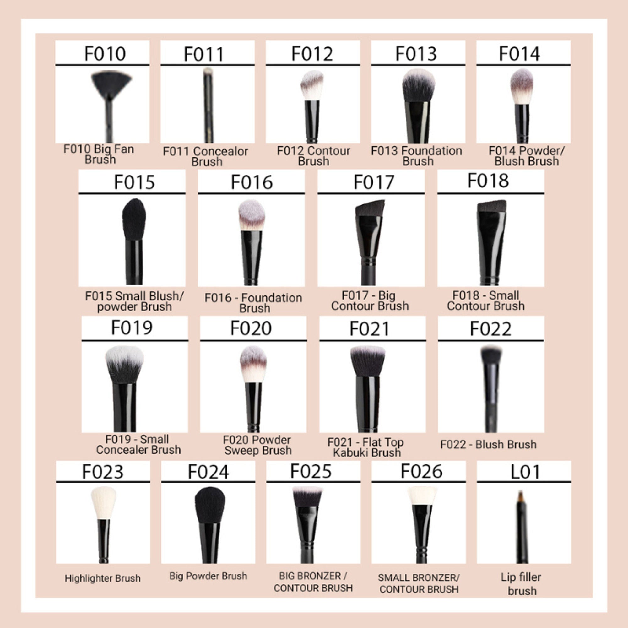CUFFS N LASHES Fine Angled Brow Brush & Spoolie - E002 - Distacart