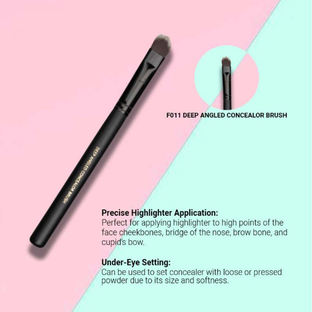 CUFFS N LASHES Deep Angled Concealer Brush - F011