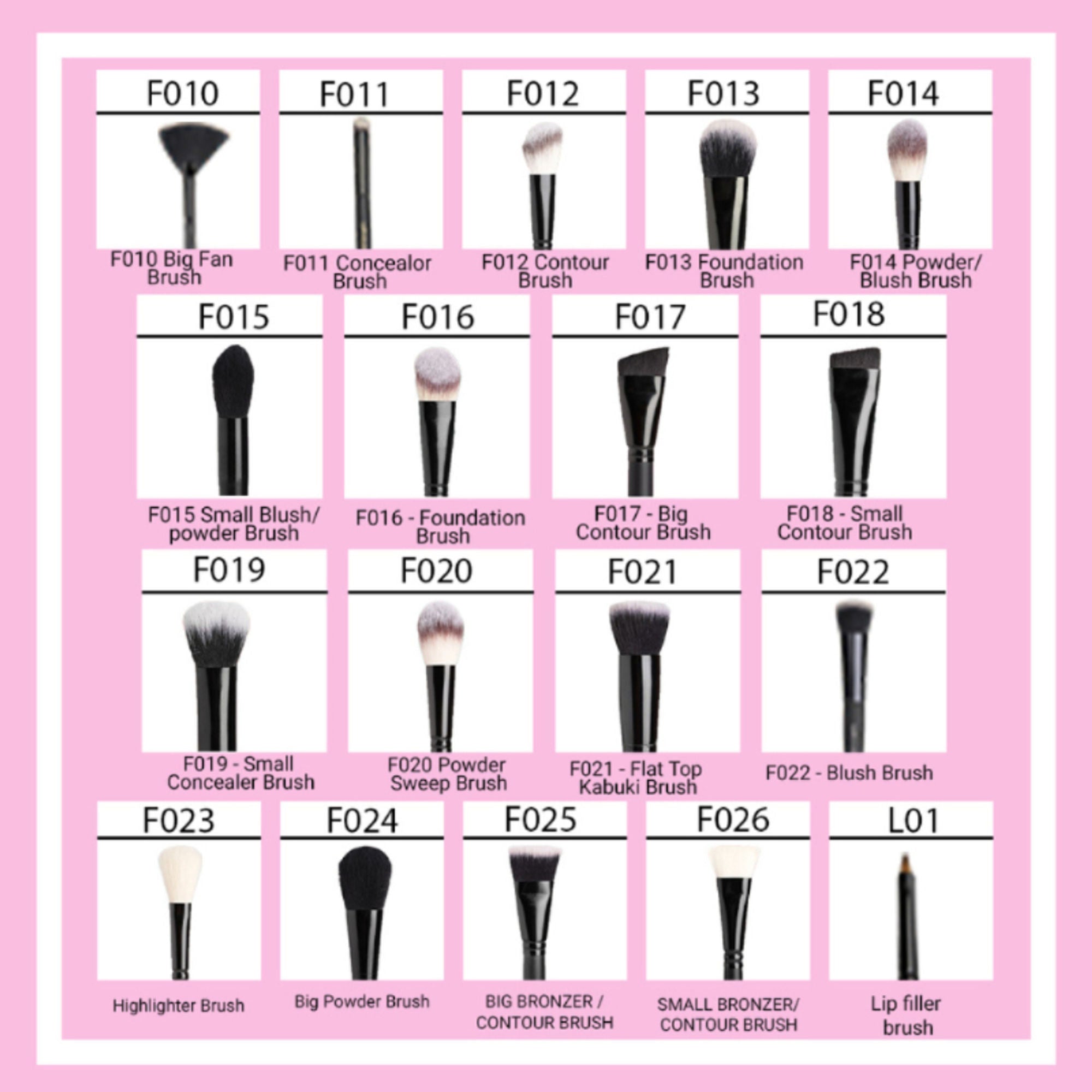 CUFFS N LASHES Deep Angled Concealer Brush - F011