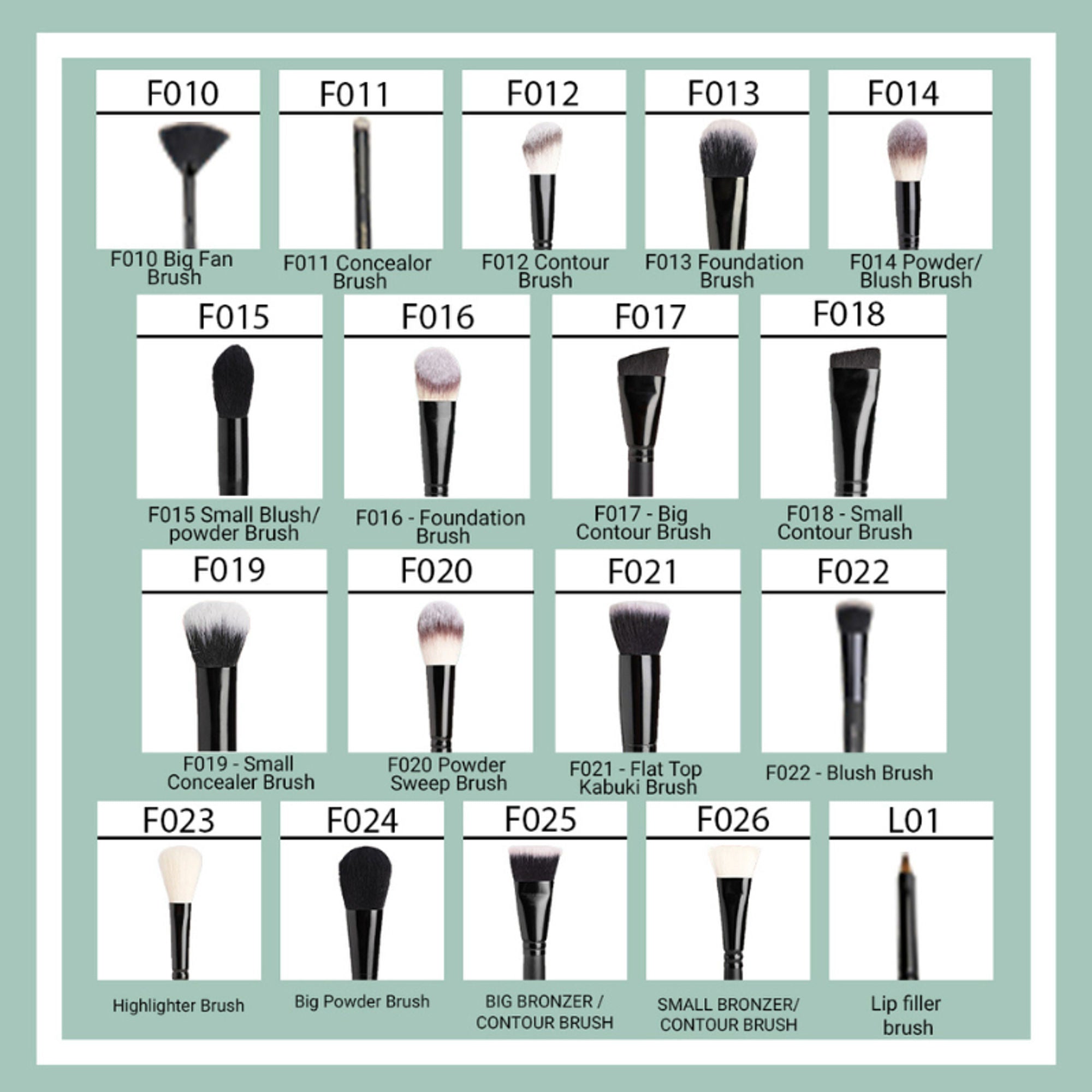 CUFFS N LASHES Foundation Brush - F016 - Distacart