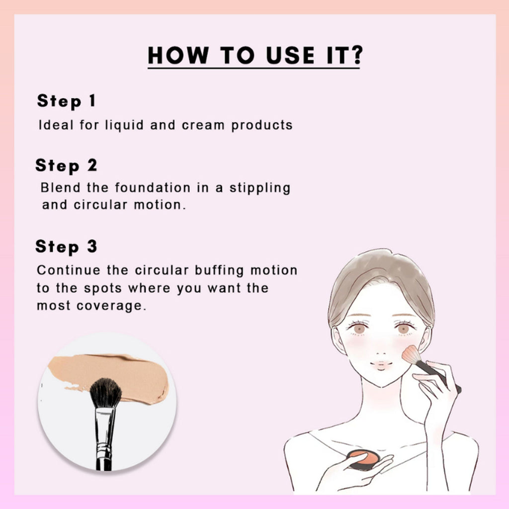 CUFFS N LASHES Foundation Brush - F016 - Distacart