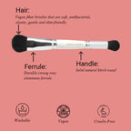 CUFFS N LASHES Concealer & Foundation Dual Brush - 03 - Distacart