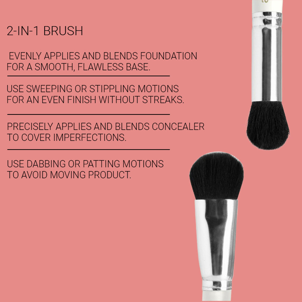 CUFFS N LASHES Concealer & Foundation Dual Brush - 03 - Distacart