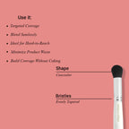 CUFFS N LASHES Concealer & Foundation Dual Brush - 03 - Distacart