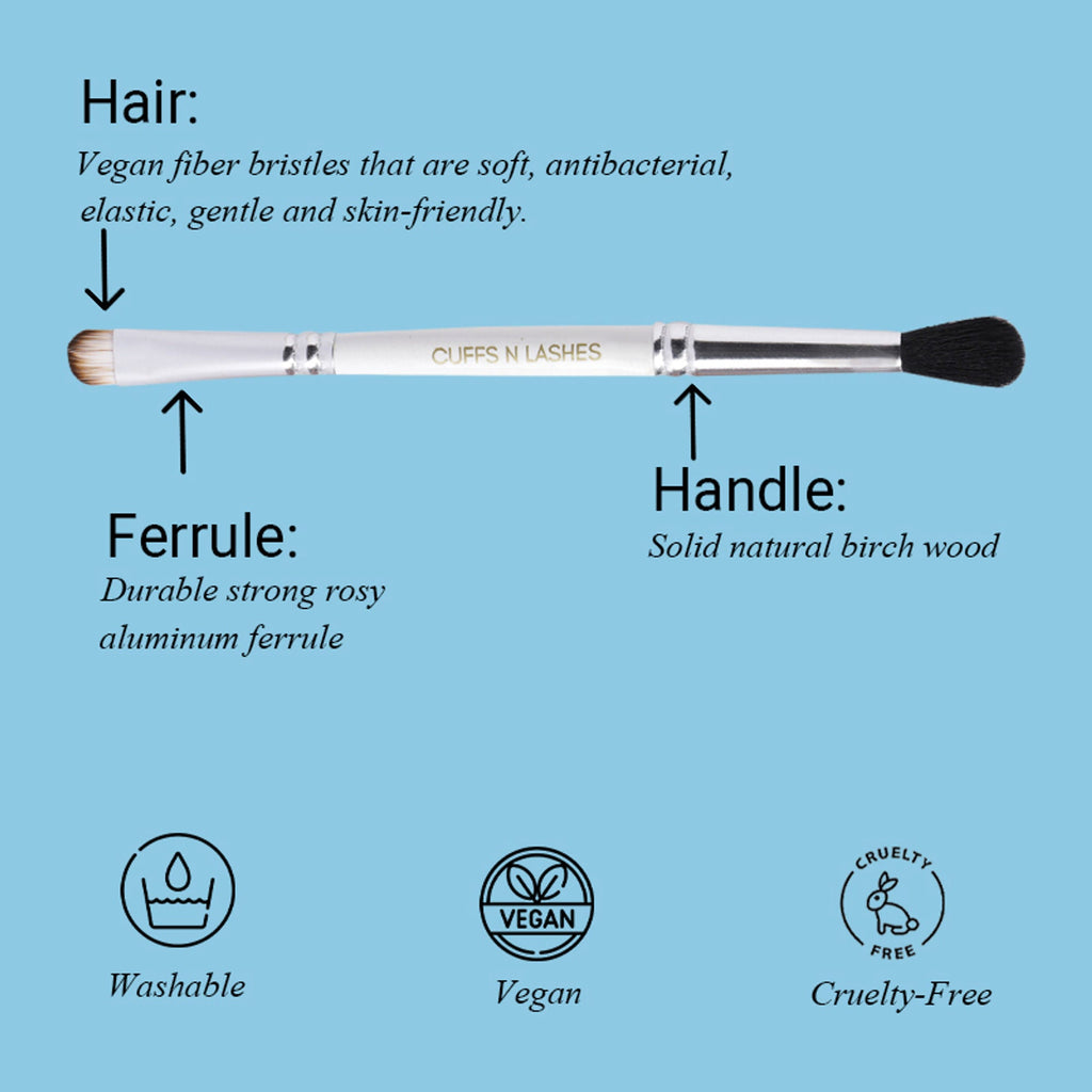 CUFFS N LASHES Flat Brush & Blending Dual Brush - 04 - Distacart