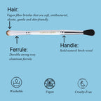 CUFFS N LASHES Flat Brush & Blending Dual Brush - 04 - Distacart