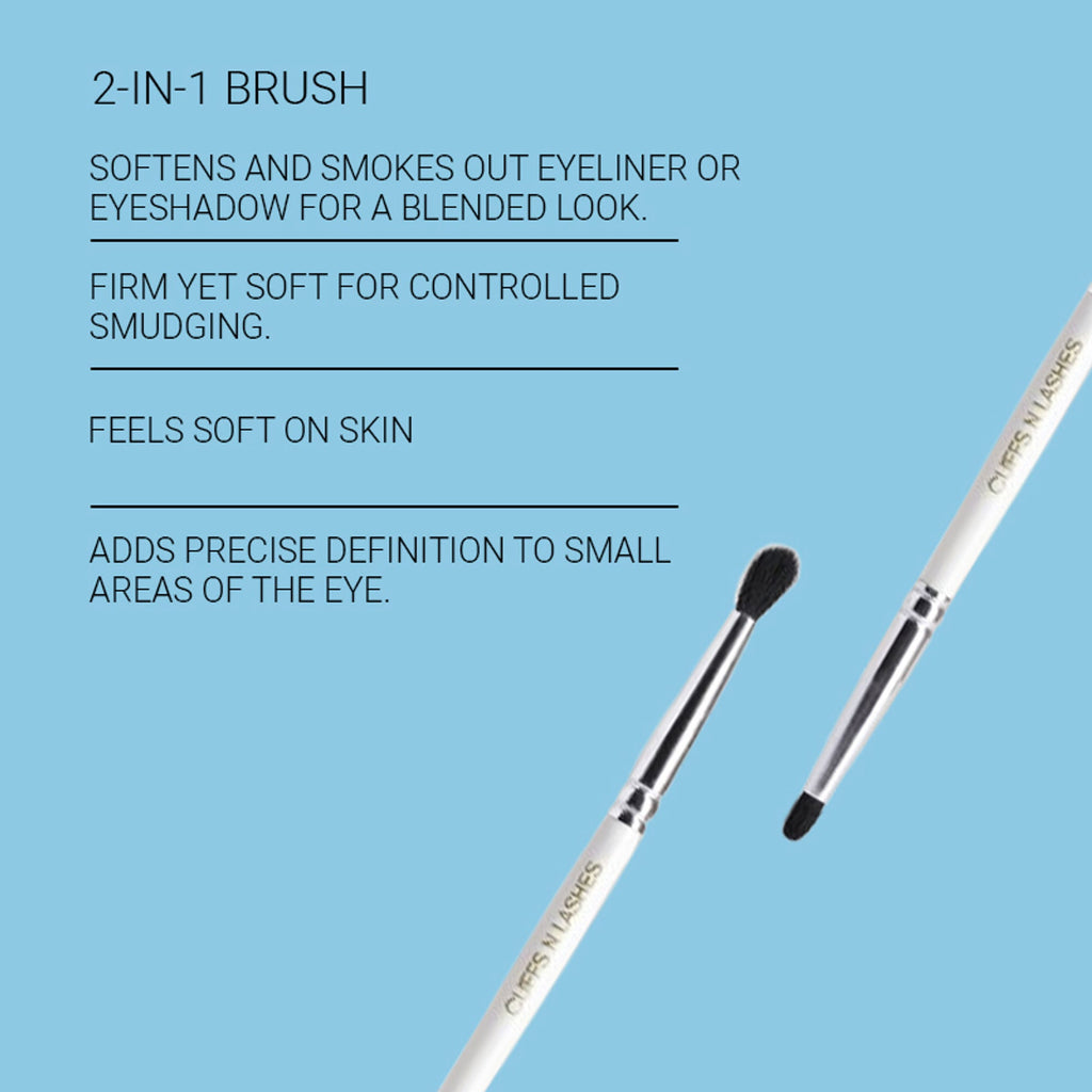 CUFFS N LASHES Small Smudger & Pencil Dual Brush - 05 - Distacart