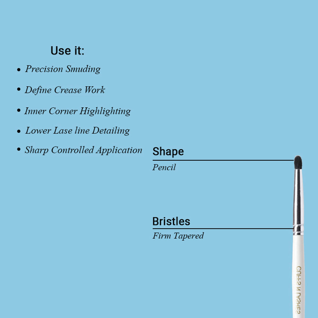 CUFFS N LASHES Small Smudger & Pencil Dual Brush - 05 - Distacart