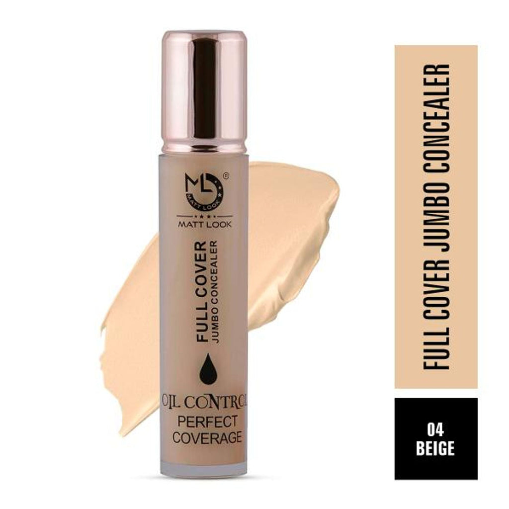 Matt Look Full Cover Jumbo Oil Control Perfect Coverage Concealer - Beige