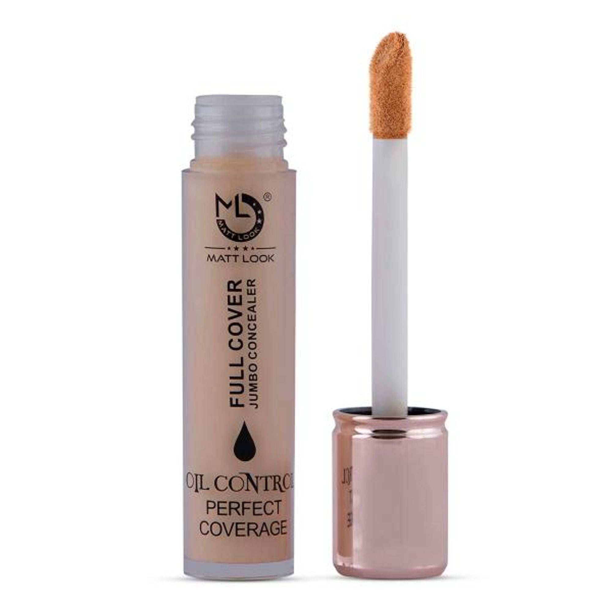 Matt Look Full Cover Jumbo Oil Control Perfect Coverage Concealer - Beige - Distacart
