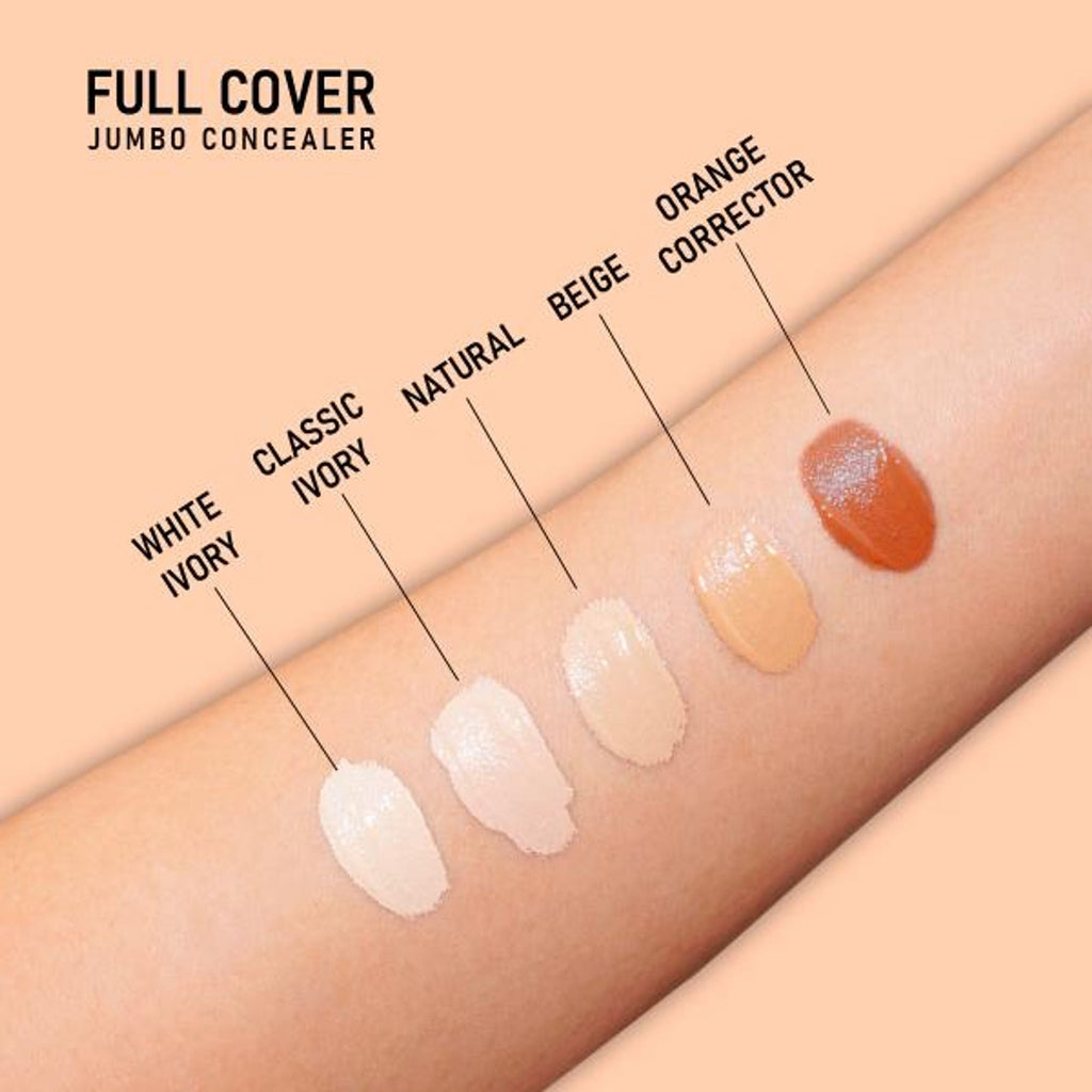 Matt Look Full Cover Jumbo Oil Control Perfect Coverage Concealer - Beige - Distacart