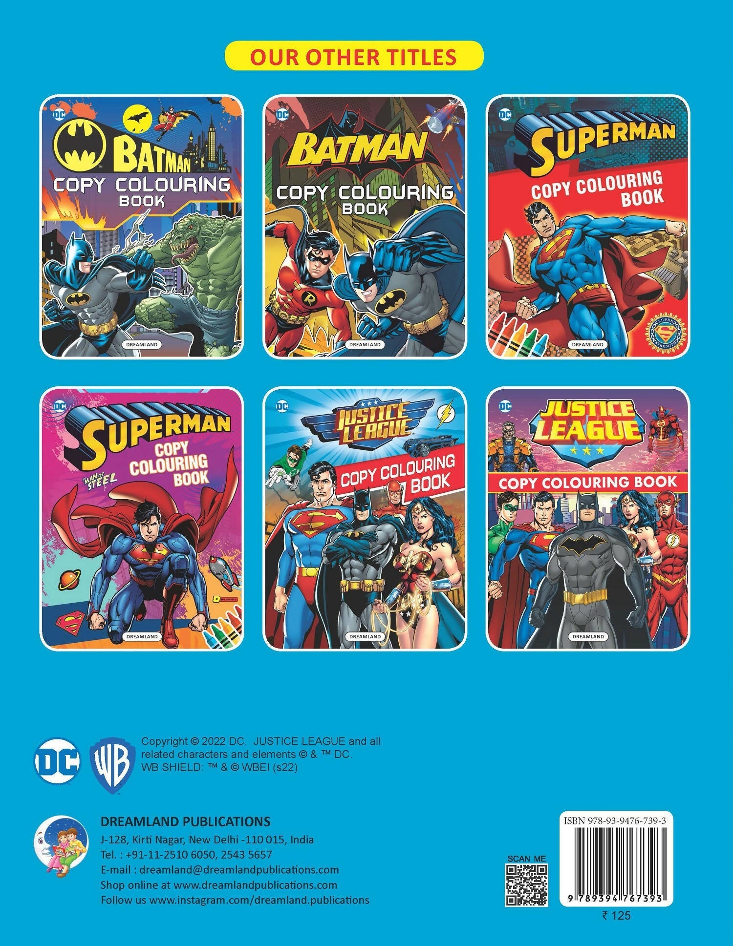 Dreamland Justice League Copy Colouring Book : Children Drawing, Painting & Colouring Book - Distacart