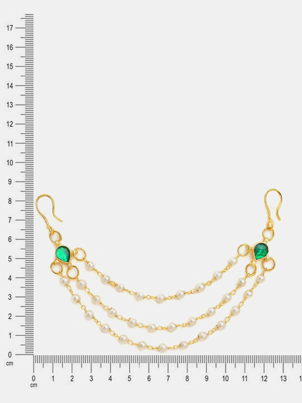 Ruby Raang Kundan Hair Accessory