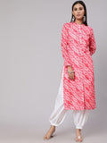 Aks Floral Printed Straight Kurta