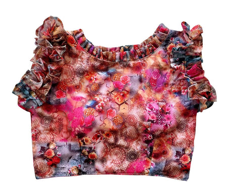Vamika Multicolor Georgette Frill Blouse