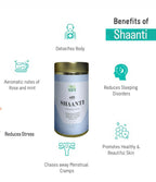 Shuddh Natural Calming Stress Relief Inside-Out Detox Shaanti Floral Tisane - Distacart