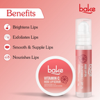 Bake Vitamin C Rose Lip Kit With Lip Balm SPF 25 & Lip Scrub For Dark & Pigmented Lips