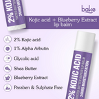 Bake 2% Kojic Acid Tinted Butter Brightening Lip Balm - Distacart